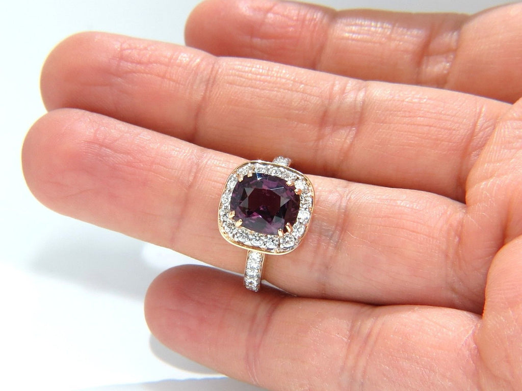 Lavender Spinel Ring with Peridot & Diamond Accents | Burton's – Burton's  Gems and Opals